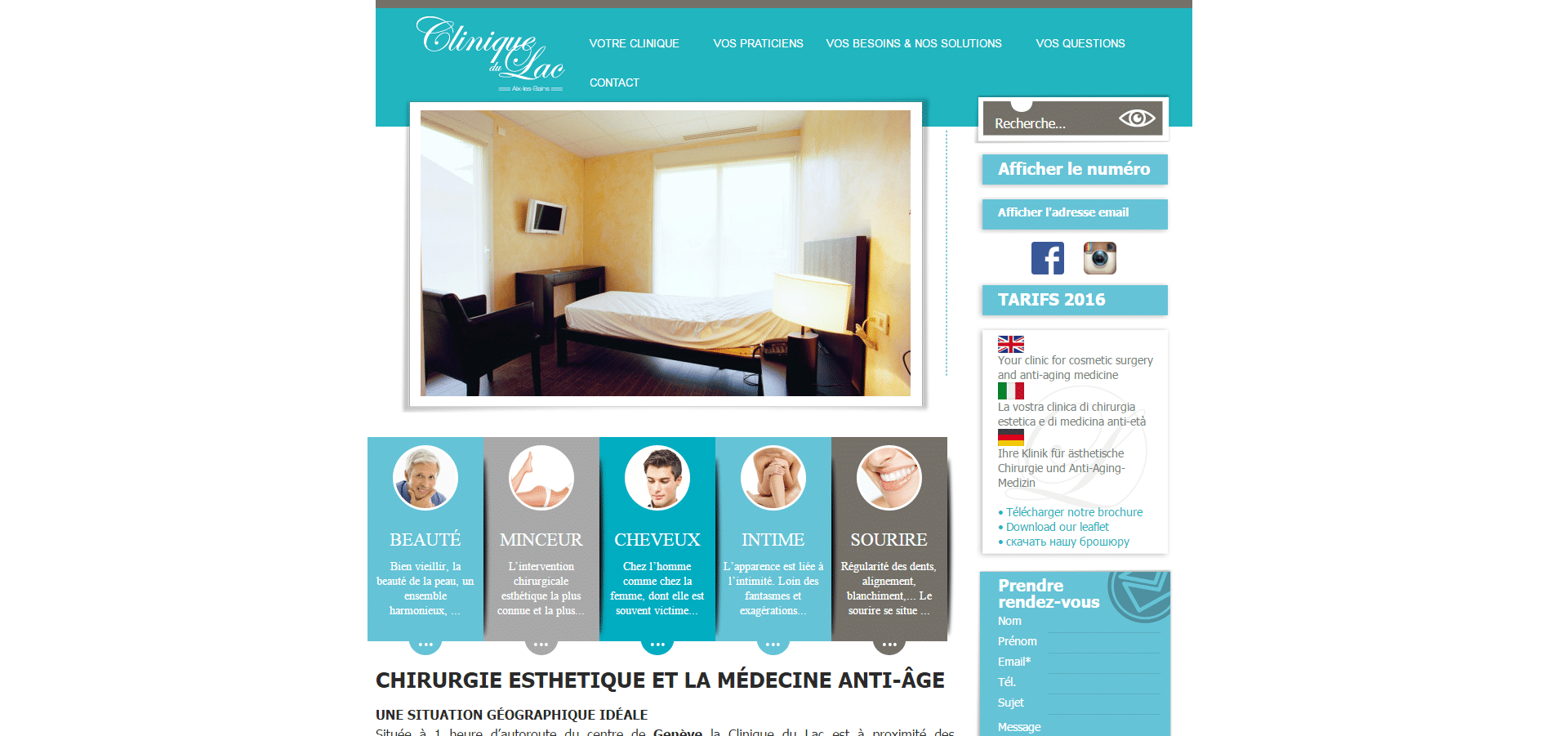 Clinique esthétique Genève, Suisse | Clinique du Lac