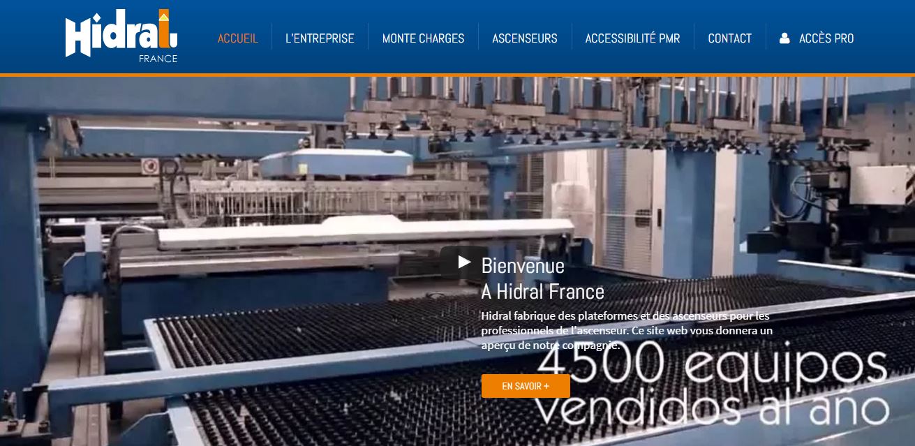 Hidral France : fabricant de plateformes élévatrices