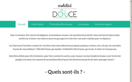 Mobilité douce : fournisseur de moyens de transport électriques