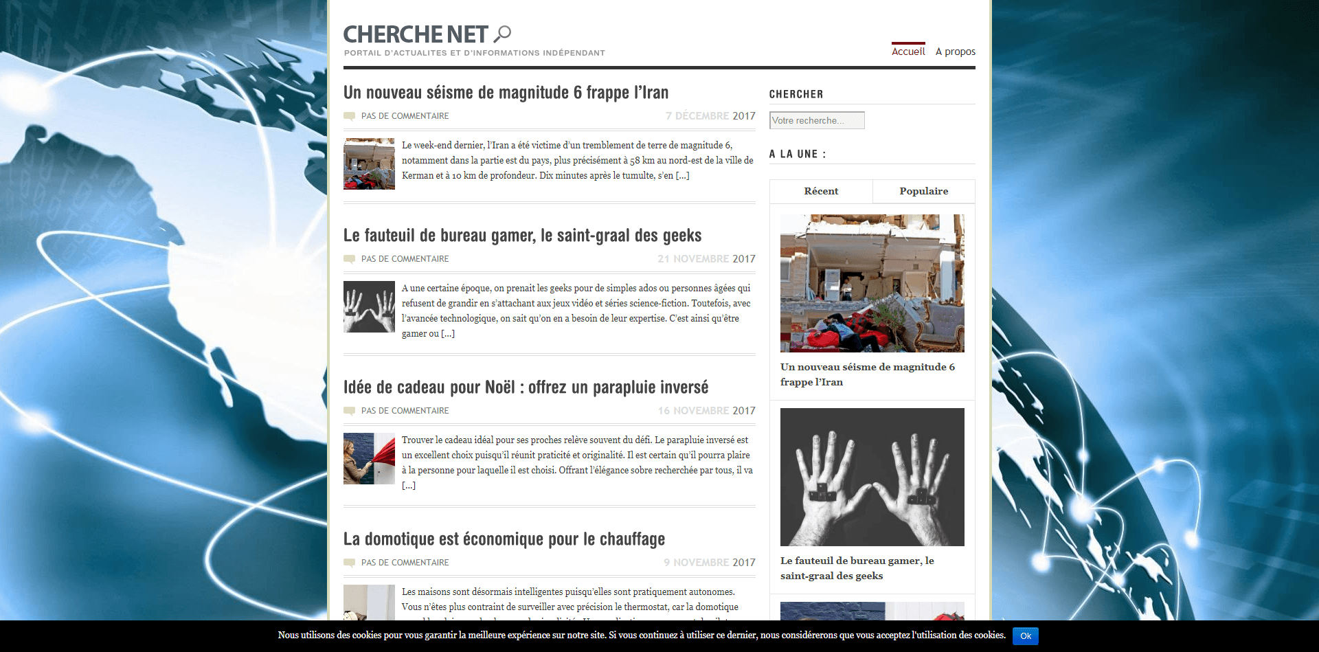 Cherchenet : plateforme d'informations pratiques au quotidien