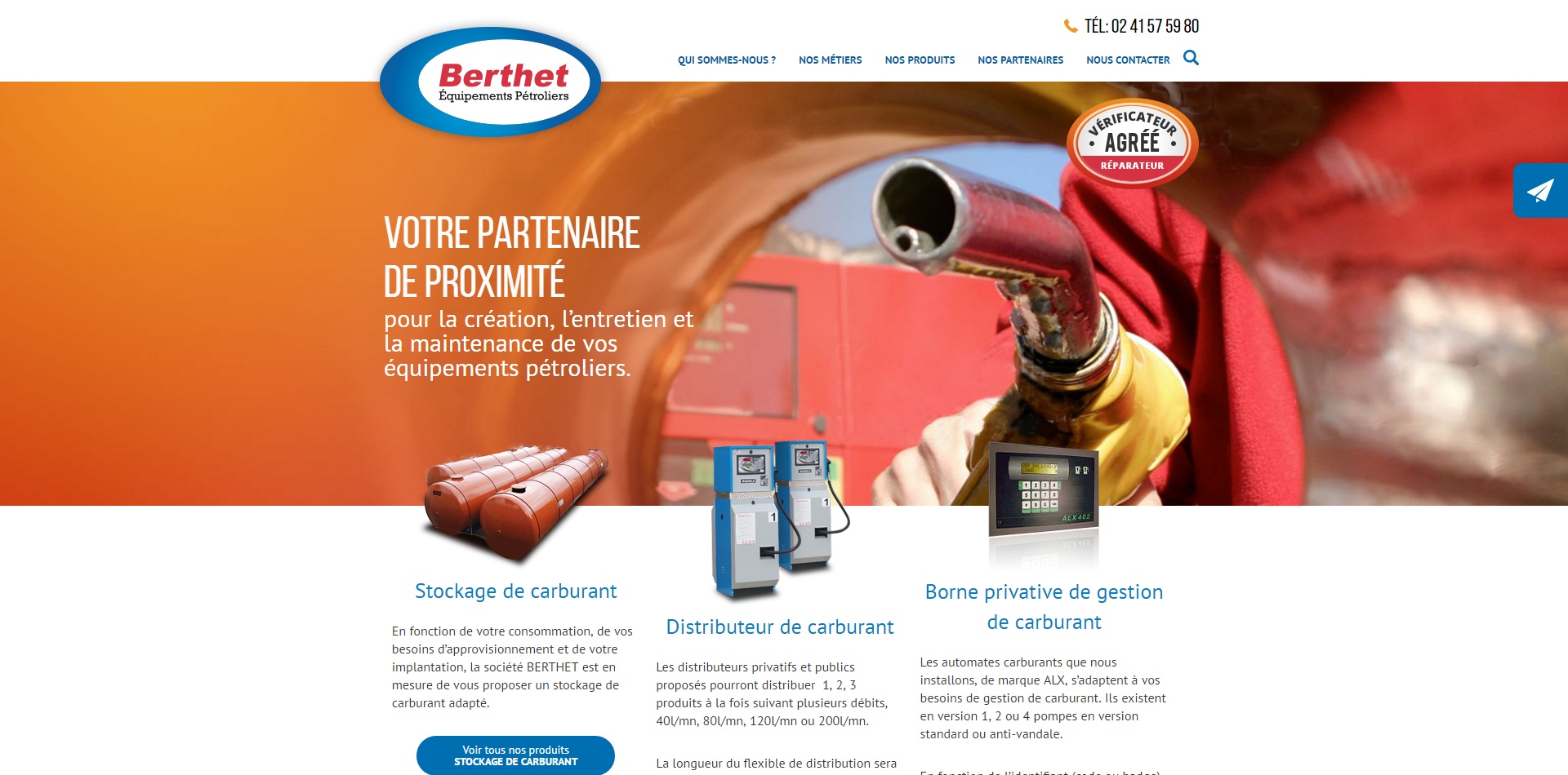 Berthet equipements pétroliers : station de carburant