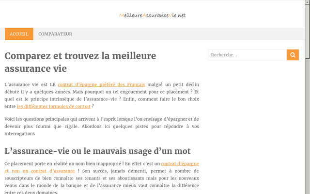 Meilleure assurance vie