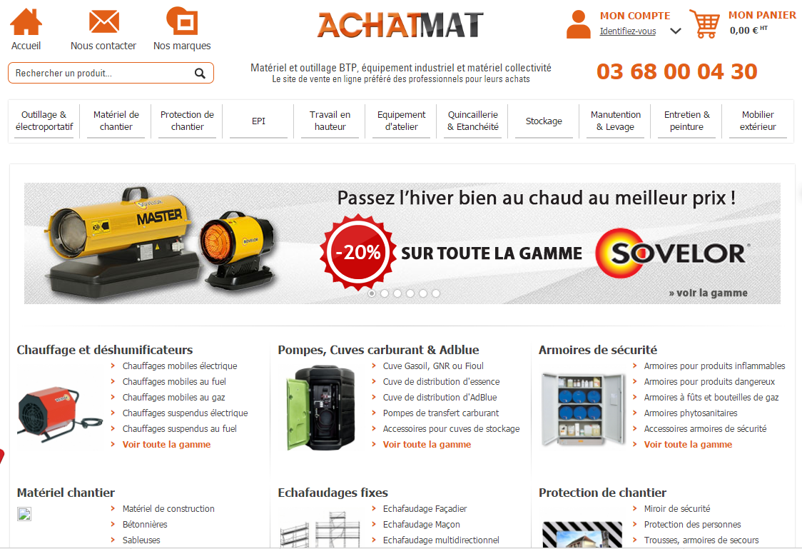 Achatmat : Achetez les matériels et équipements professionnels