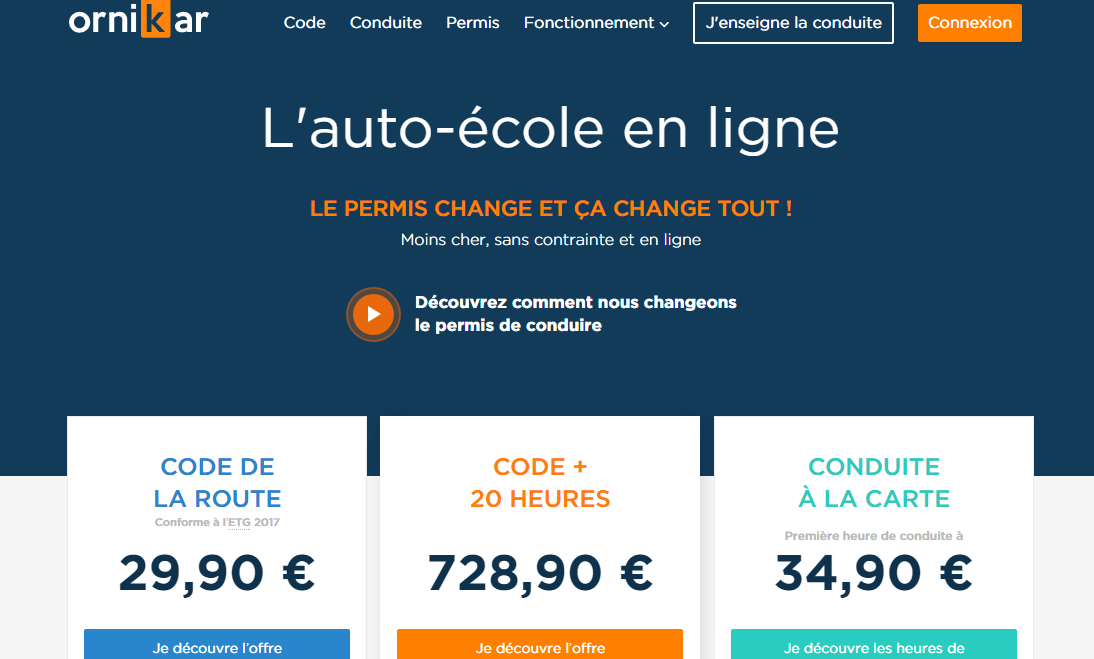 Ornikar : l'auto-école en ligne