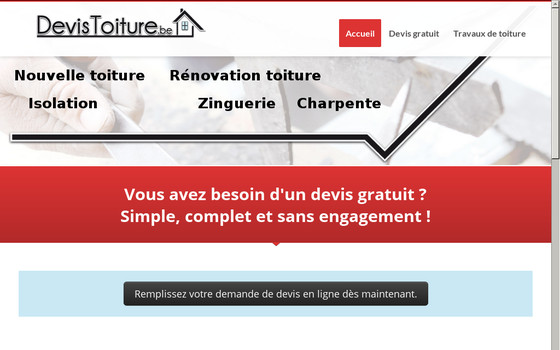 Devistoiture.be : obtenez gratuitement un devis pour vos travaux de toiture