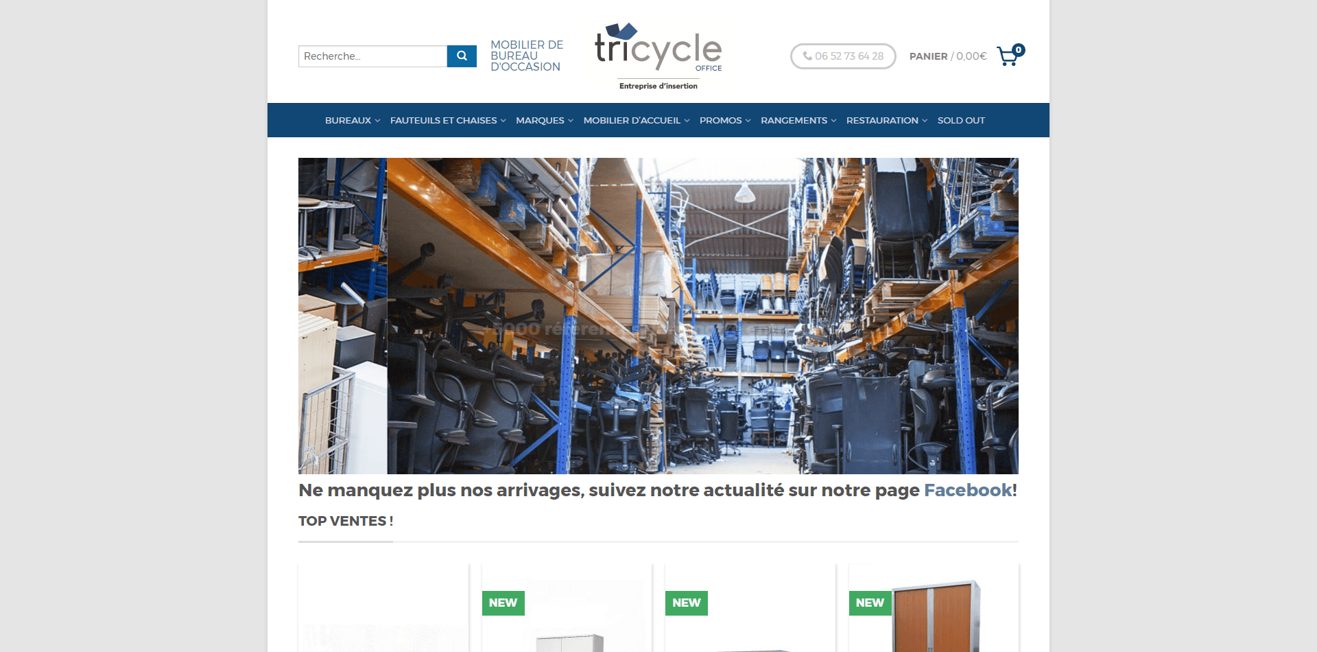 Tricycle Office : Mobilier de bureau d'occasion