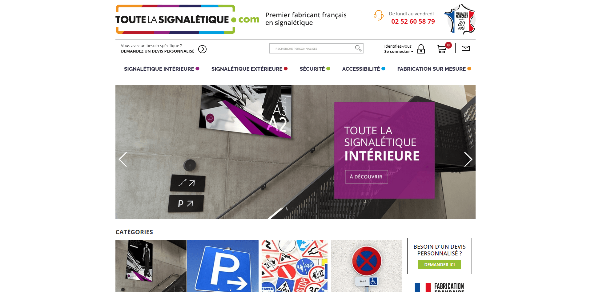 Toutelasignaletique : fabricant français en signalétique