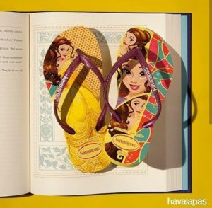 tongs havaianas la belle et la bête