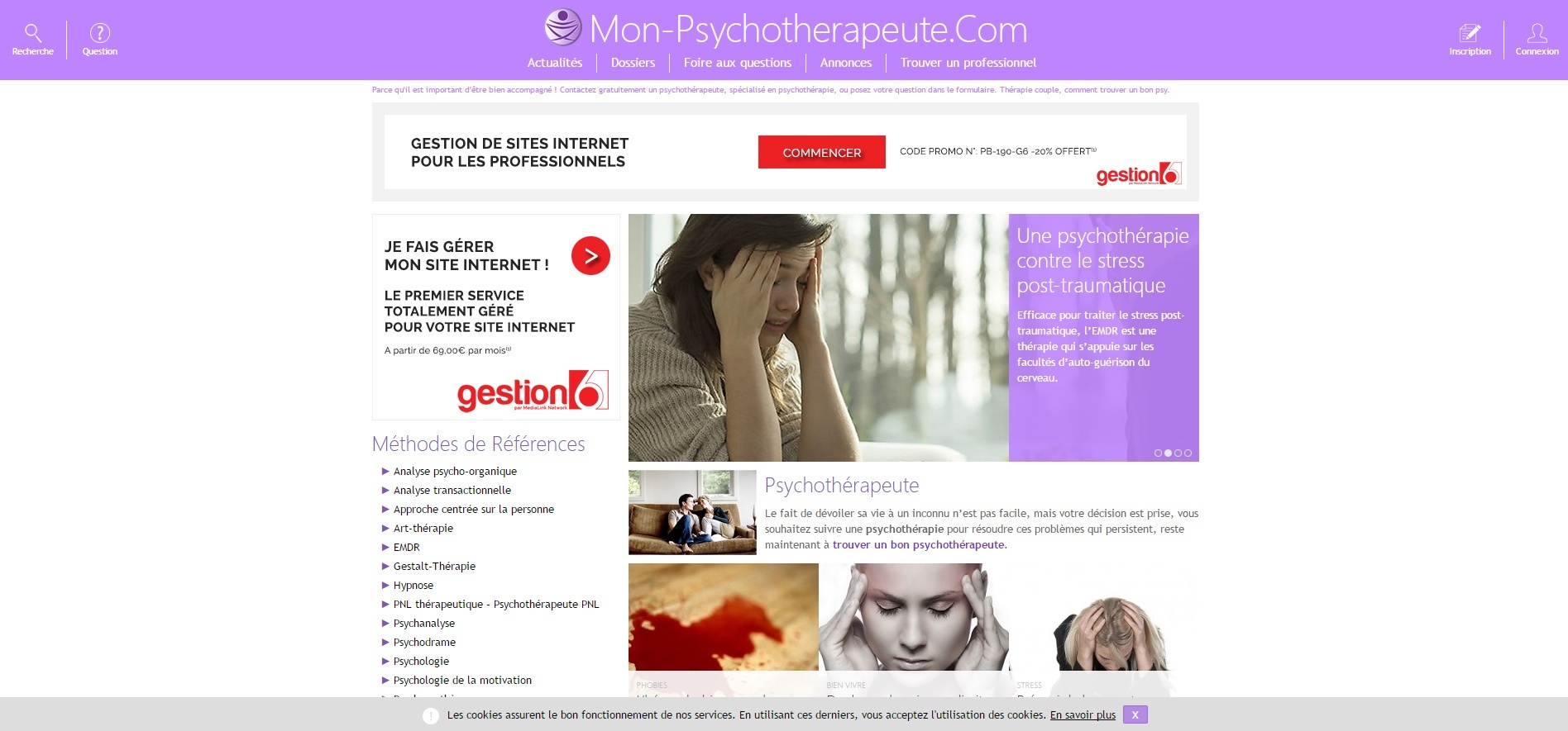 Mon-Psychotherapeute : informations sur la psychothérapie