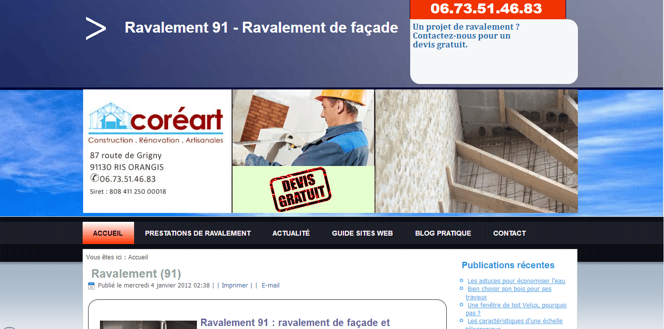 Ravalement 91 : travaux de ravalement et rénovation maison