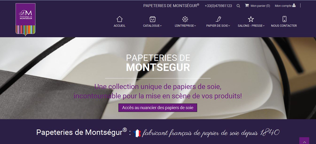 Papeteries Montségur : fabricant français de papier de soie