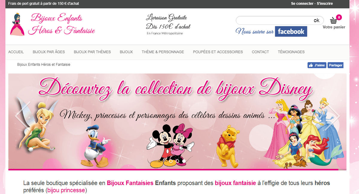 Bijoux-enfant-heros-fantaisie : boutique de bijoux pour enfants