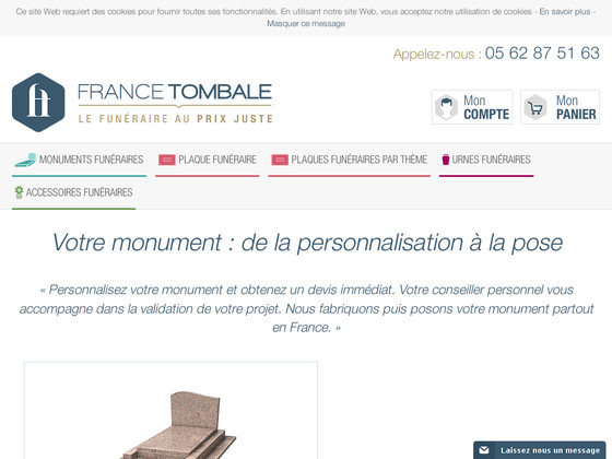 France Tombale : Entreprise en ligne des pompes funèbres