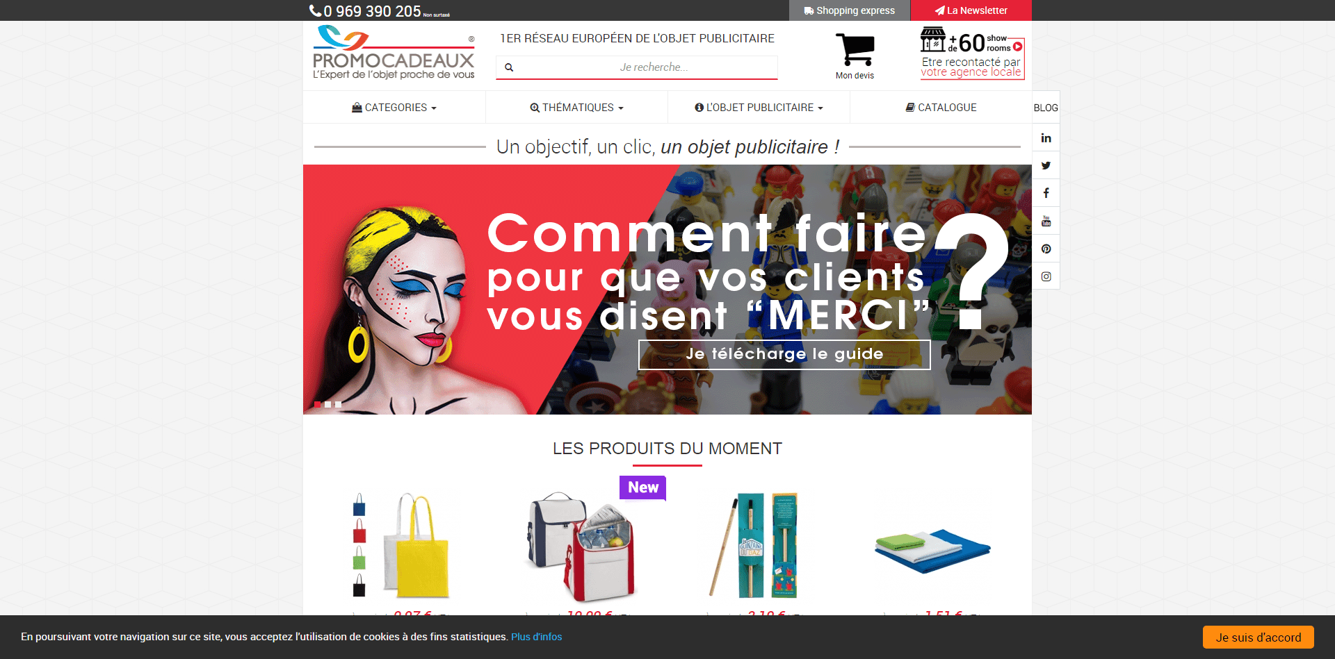 Promocadeaux : réseau européen de l'objet publicitaire