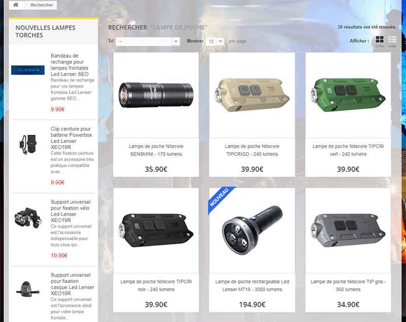 La lampe torche : expert de la lampe de poche sur Internet