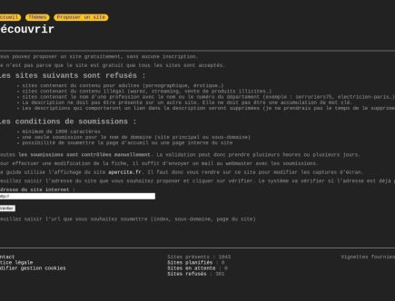 Un annuaire gratuit pour sites internet