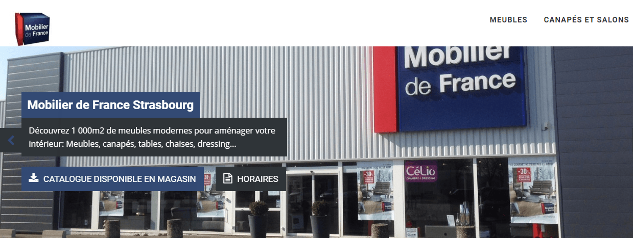 Mobilier de France : magasin de meubles à Strasbourg