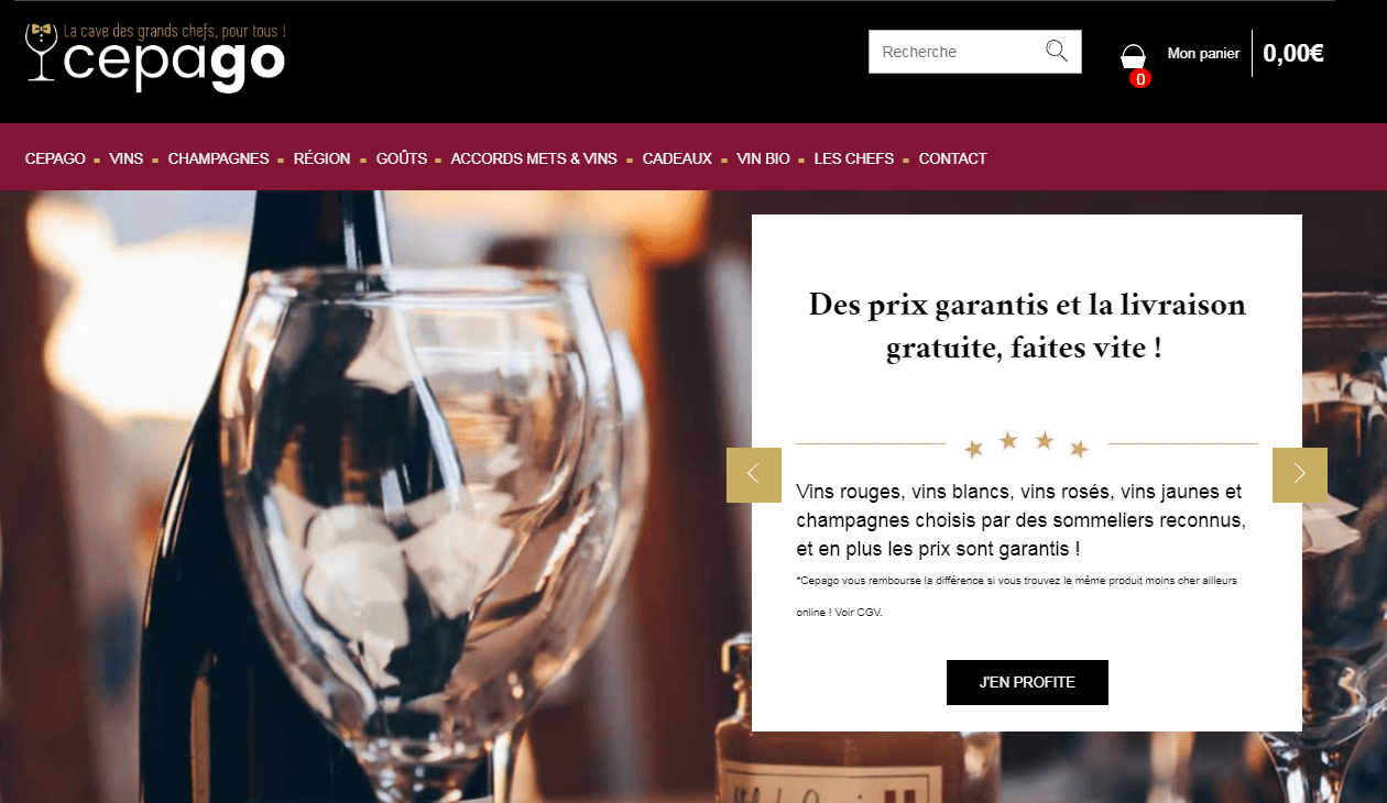 Cepago : achat vin grand cru