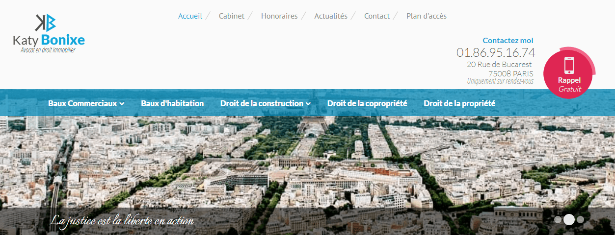 Katy Bonixe : avocat en droit immobilier à Paris 8