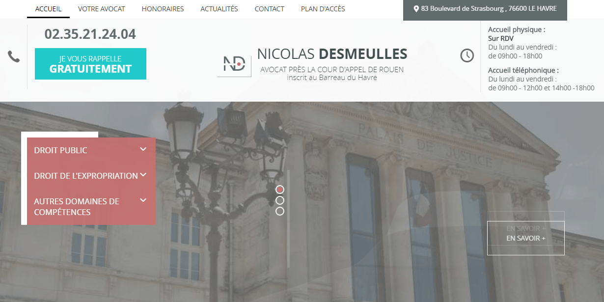 Maître Desmeulles : avocat en droit public au Havre