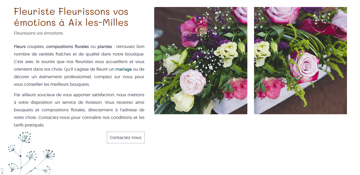 Fleurissons vos émotions : fleuriste à Aix les-Milles