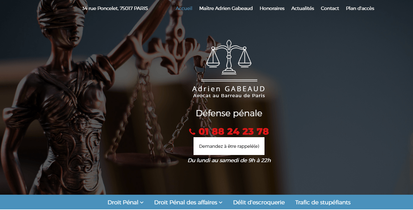 Maître Adrien Gabeaud : avocat pénaliste au Barreau de Paris