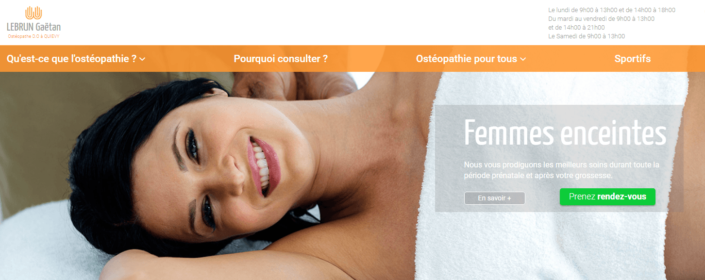 Lebrun Gaëtan : ostéopathe pour femmes enceintes à Quiévy