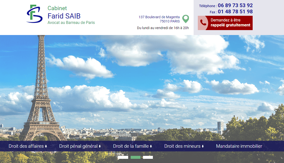 Maître Farid SAIB : Avocat au barreau de Paris