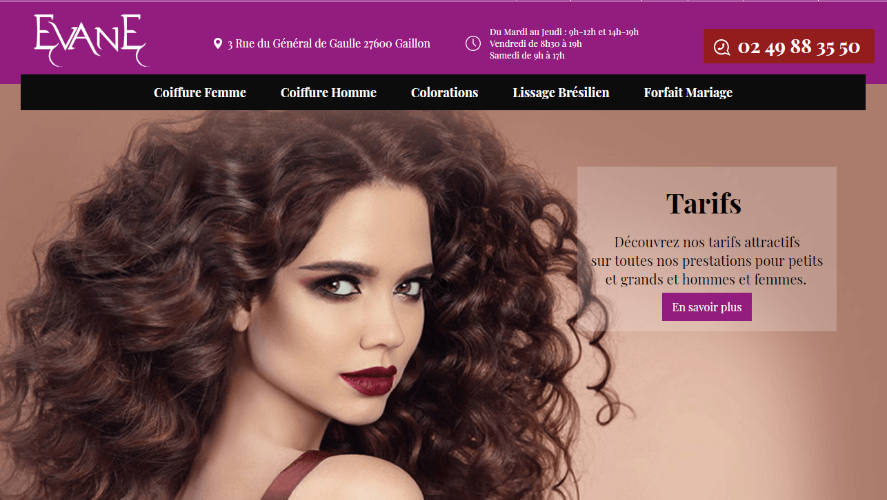 Evane Coiffure : salon de coiffure à Gaillon