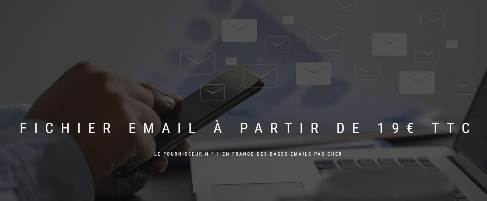 Fichier Email : fournisseur de base de données email