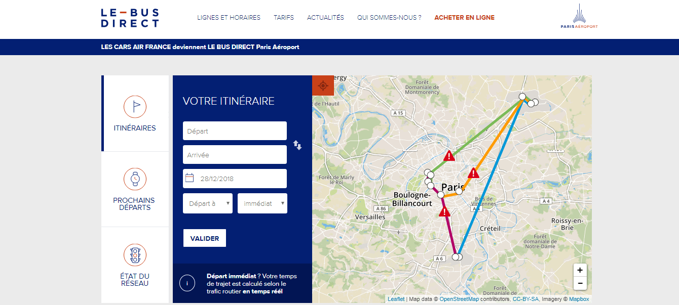 Le Bus Direct: votre transport en tout confort