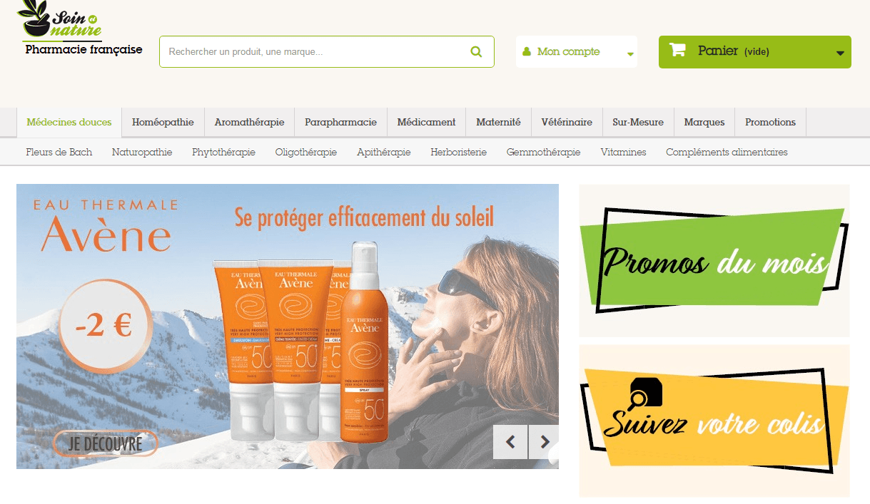 Soin et Nature : vente en ligne de médicaments sans ordonnance