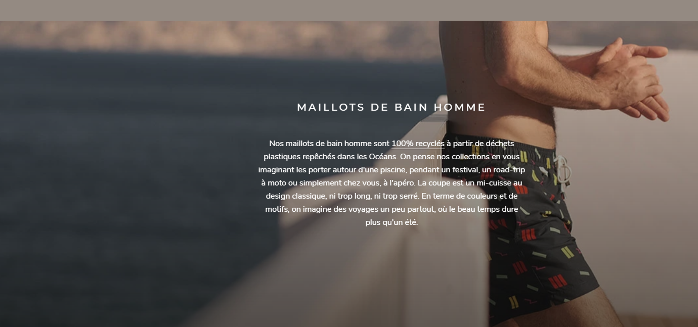 SURPRISE : boutique de maillots de bain 100 % recyclés pour homme
