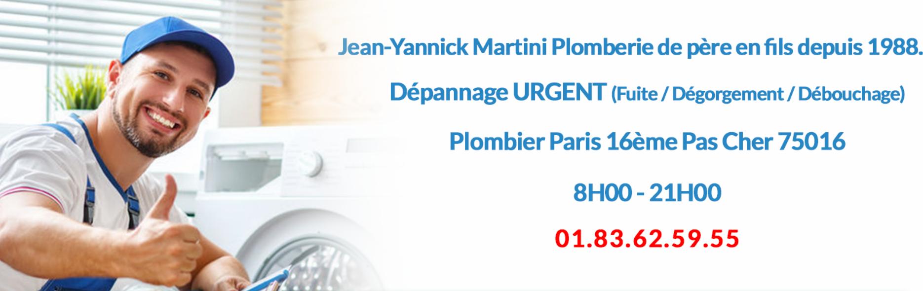Jean-Yannick Martini Plomberie : plombier pas cher à Paris 16